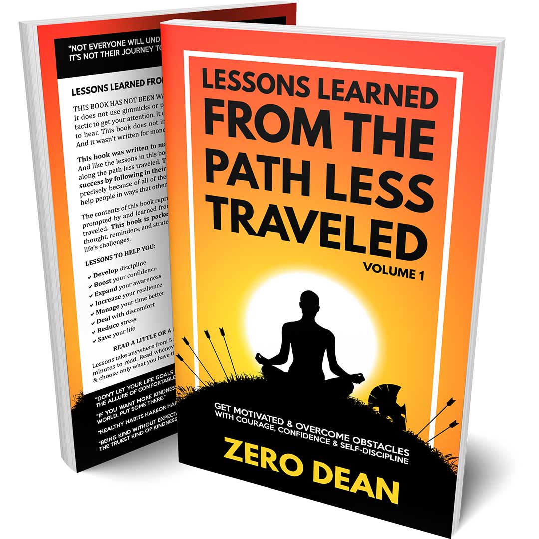 Front and back cover of Lessons Learned From The Path Less Traveled Volume 1