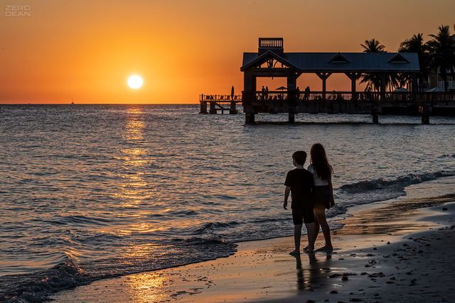 Key West Silhouette - photograph by Zero Dean