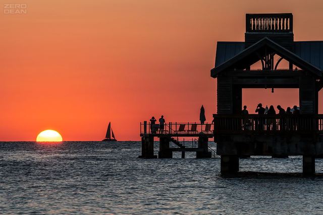 Key West Silhouette - photograph by Zero Dean