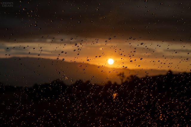 Rainy Desert At Dawn - photograph by Zero Dean